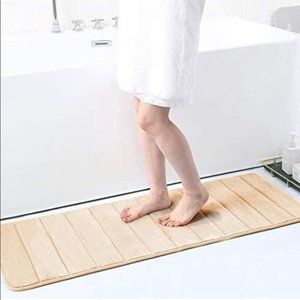 Olanly Absorbent Nonslip Memory Foam Bath Mat